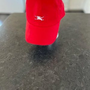 Burberry ladies red golf  hat